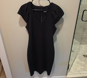 Express Black Midi Dress